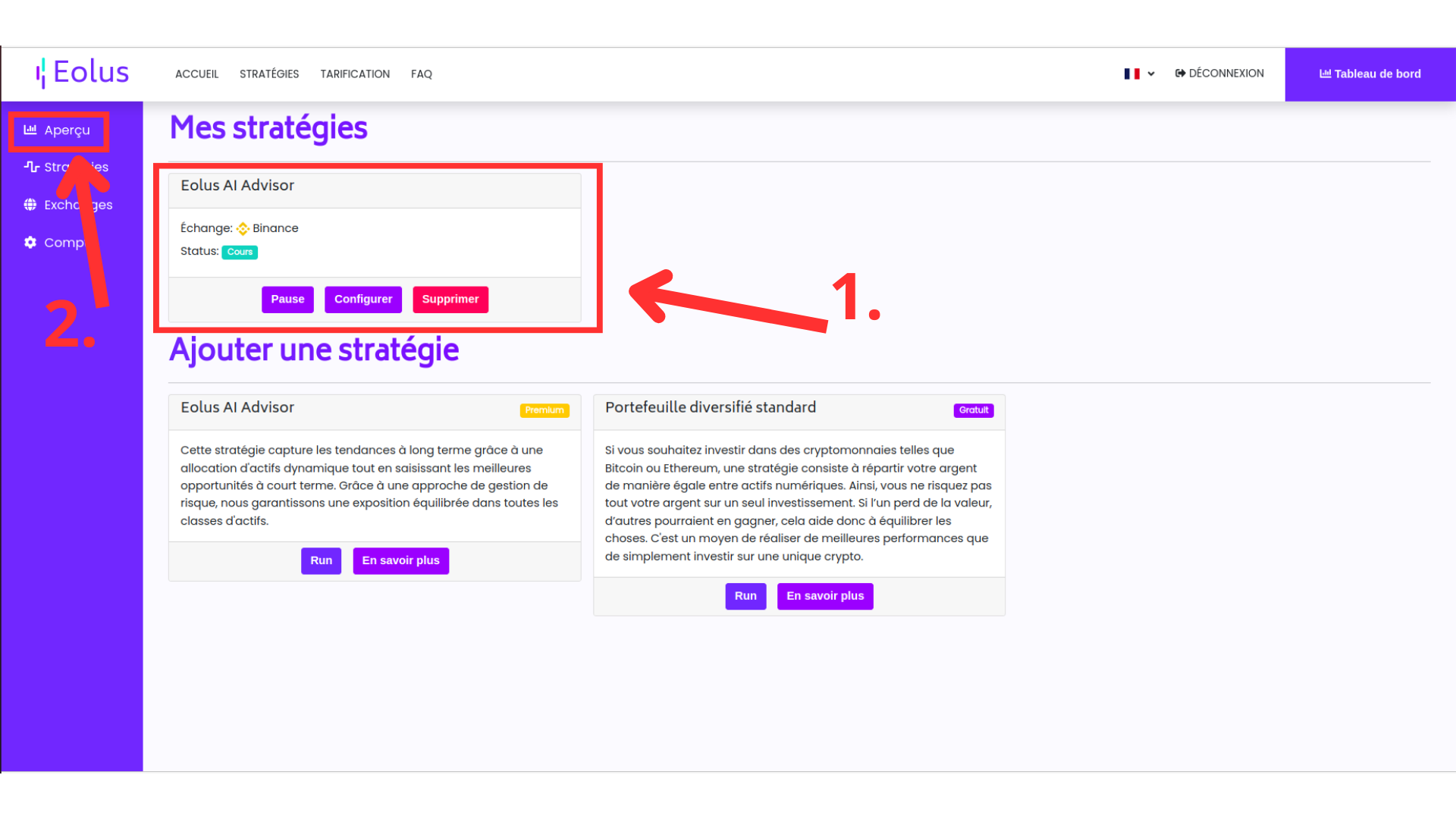 Select Self generated on Binance